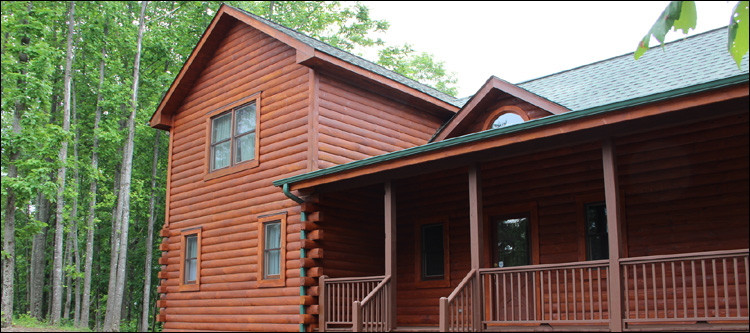 Log Home Staining in Blakeslee, Ohio