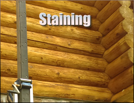  Williams County, Ohio Log Home Staining